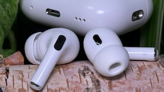 The AirPods Pro are distinguished by their extremely compact design.