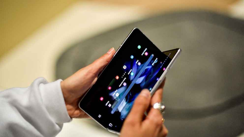 A Samsung Galaxy Z Fold 3