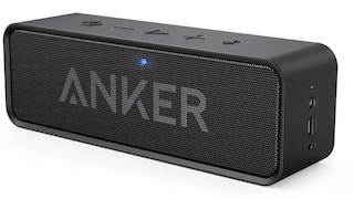 Product photo of a portable Anker soundcore speaker.