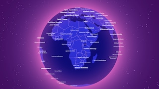 From Australia to South America - this map shows which people are most famous where.