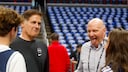 As the owner of the Los Angeles Clippers basketball team, Steve Ballmer (right) will be present at the 2024 NBA Playoffs.