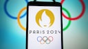 Olympic Games 2024 Logo on Smartphone