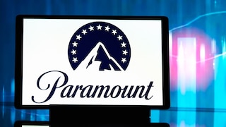 Paramount Logo on a Tablet Display