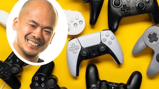 TECHBOOK author Woon-Mo Sung and numerous gaming controllers.