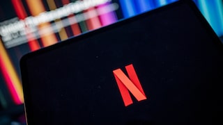 Netflix logo on a tablet