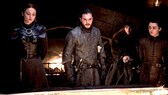 Sophie Turner, Kit Harington and Maisie Williams in "Game of Thrones"