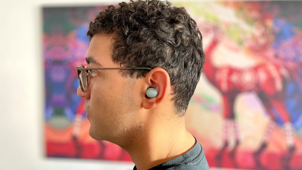 The new Sony LinkBuds Fit are extremely comfortable to wear and fit very securely in the ear - ideal for sports activities
