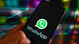 WhatsApp logo on the smartphone
