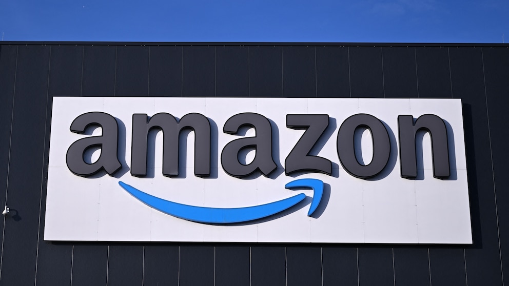 Amazon logo on a building