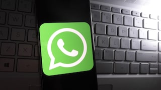 WhatsApp on a smartphone