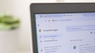 Chrome browser settings on a laptop