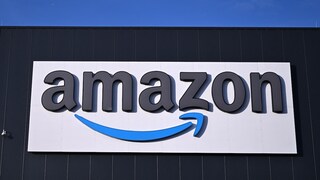 Amazon logo on a building