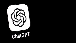 ChatGPT logo on a display