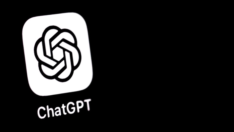 ChatGPT logo on a display
