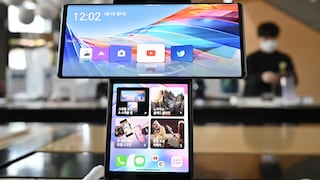A dramatic exit: The bizarre Wing was one of the last LG smartphones.