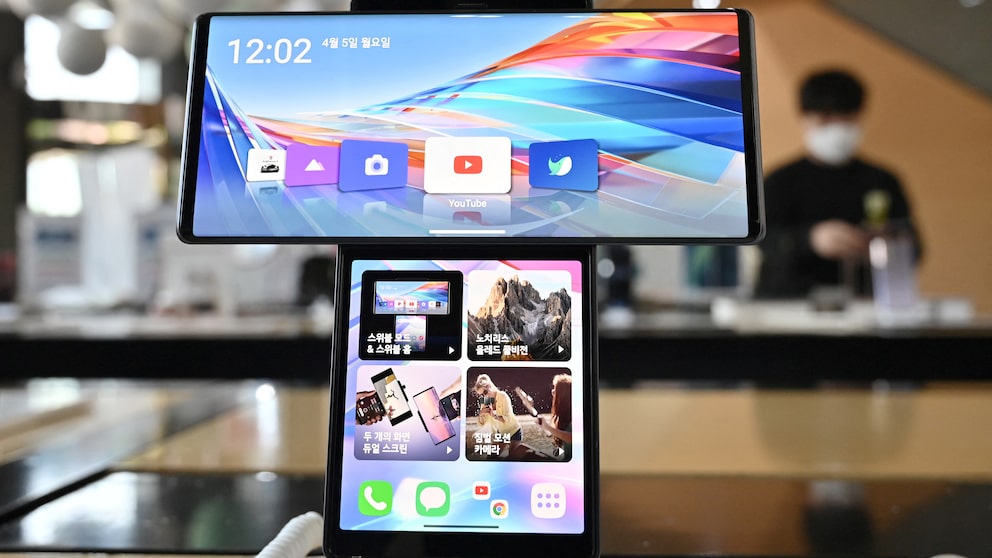 A dramatic exit: The bizarre Wing was one of the last LG smartphones.