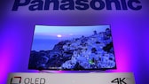A Panasonic television at a trade show