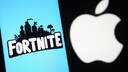 "Fortnite" Logo and Apple Logo