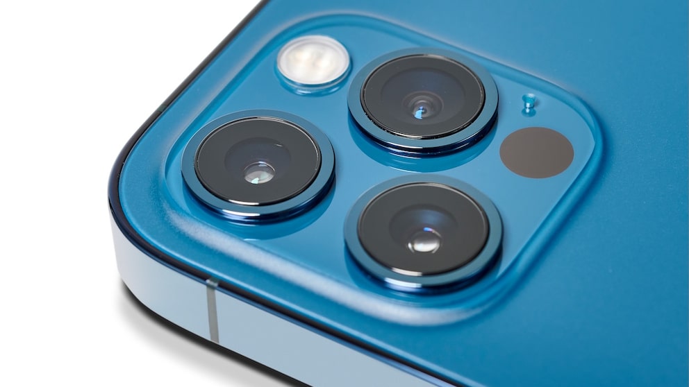 iPhone in Blue with Camera