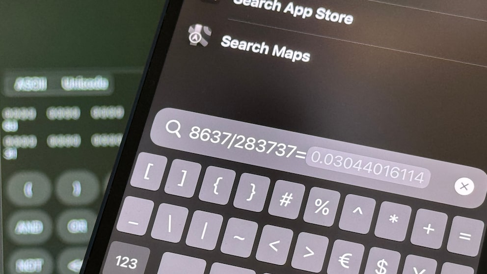 No app needed: The iPhone has a calculator built directly into the system.