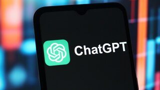 ChatGPT AI Logo on a Smartphone