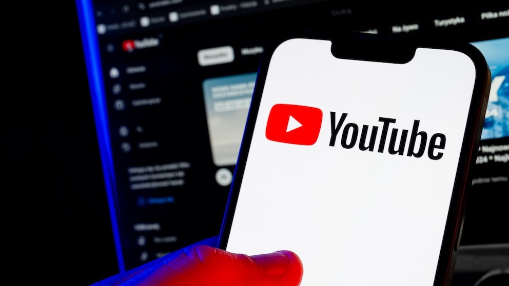 YouTube Logo on a Smartphone