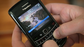 An old BlackBerry smartphone