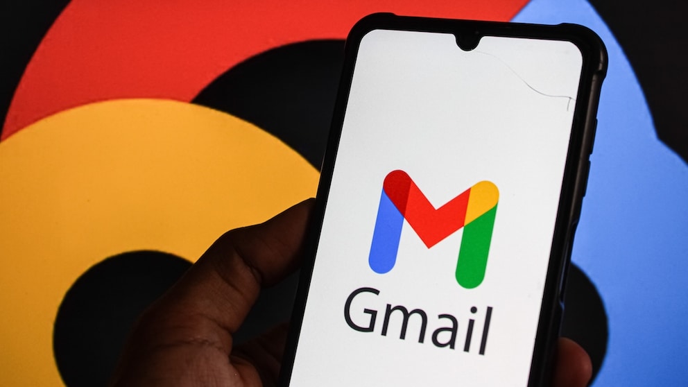 Gmail logo on a smartphone