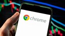 Google Chrome Logo on a Smartphone