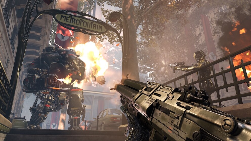 Scene from "Wolfenstein Youngblood"