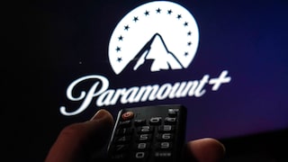 Paramount+ logo on a television