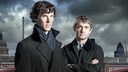 Benedict Cumberbatch and Martin Freeman in "Sherlock"