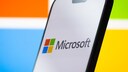 Microsoft Logo on a Smartphone