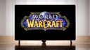 "World of Warcraft" Logo on a Television