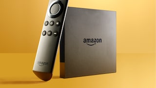 An Amazon Fire TV 4K box and remote control