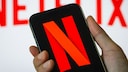 Netflix Logo on a Smartphone