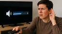 Person sits in front of the TV and doesn't listen properly