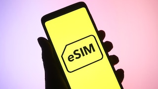 eSIM Logo on a Smartphone