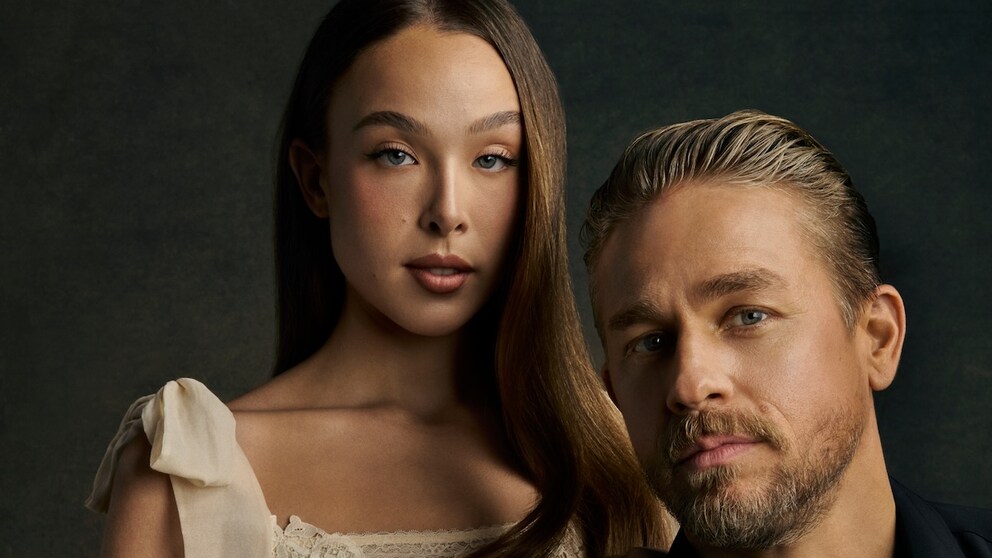Promotional shoot for "Monster," Season 4. Ella Beatty, confirmed as the lead character Lizzie Borden, and Charlie Hunnam, who was last seen as Ed Gein in Season 3, will play Andrew Borden in Season 4.