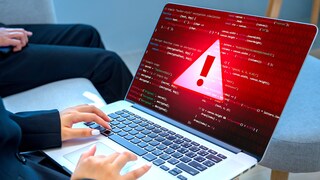 Warning Signs on a Laptop