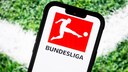 Logo of the Bundesliga on a smartphone
