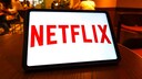 Netflix Logo on a Tablet