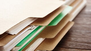 An emergency folder gathers all important documents in one place.
