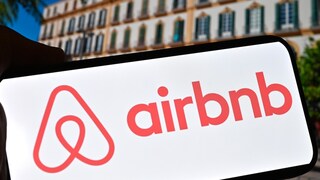 Airbnb Logo on a Smartphone