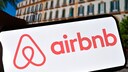 Airbnb Logo on a Smartphone