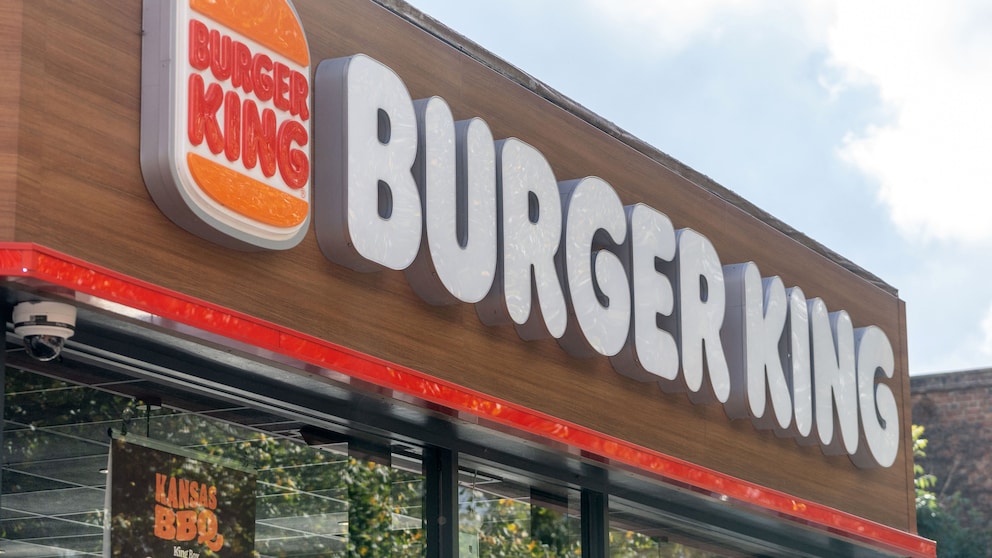 Sign with Burger King Inscription Above Store