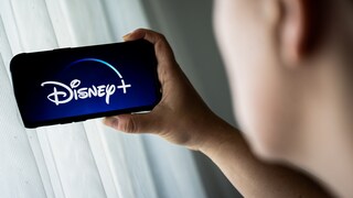 Smartphone with Disney+ Logo