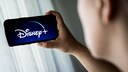 Smartphone with Disney+ Logo