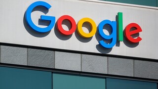 Google Logo on Building Wall