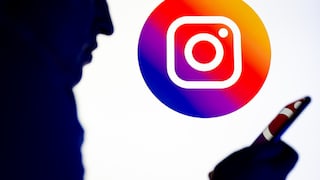 Instagram Logo with Silhouette
